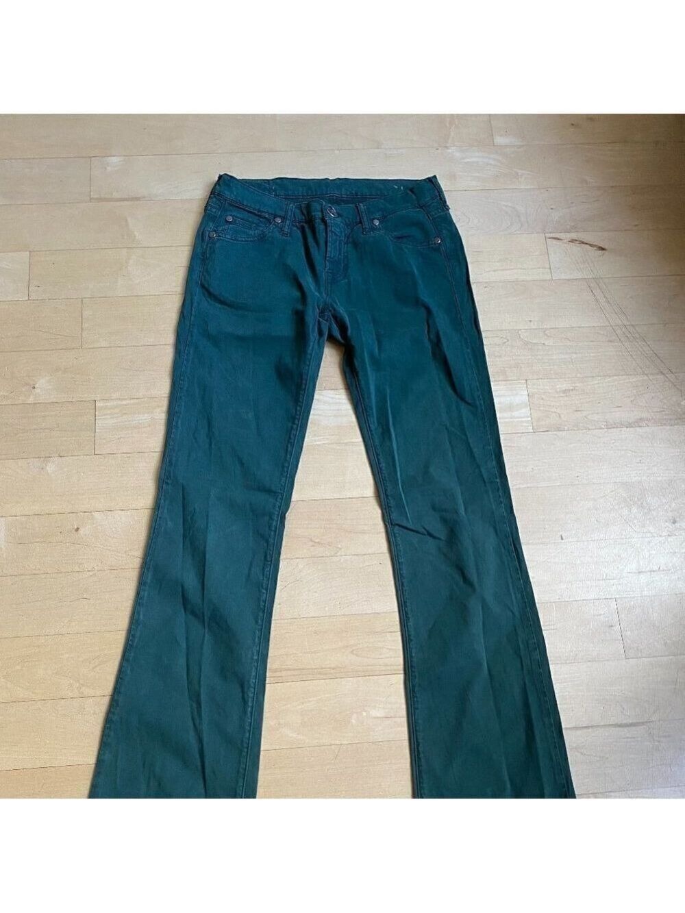 𝅺REPLAY Jeans BNWOT 28x34 Green Bootcut